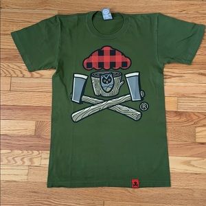 Johnny Cupcakes Lumberjack Logo T-Shirt